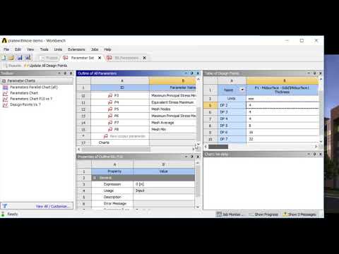 Using Workbench Parameters to Study Mesh REfinement