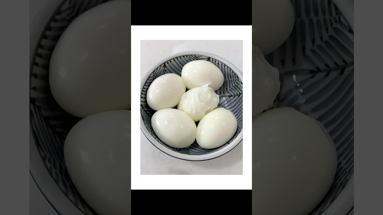 ゆで卵の出来栄えの違和感がすごすぎた・・・