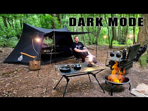 Solo Camping in DARK MODE - Katsu Curry