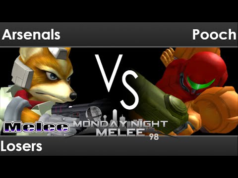 MNM 98 - SS | Arsenals (Fox) vs Pooch (Samus, Marth) Losers - Melee