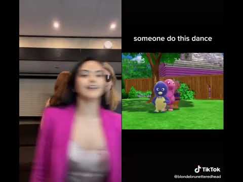 Camila, Madelaine y Lili bailando con los Backyardigans