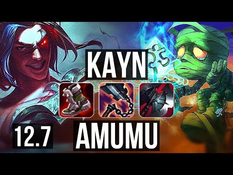 KAYN vs AMUMU (JNG) | 7/1/14, 1.9M mastery, 1000+ games, Dominating | NA Master | 12.7