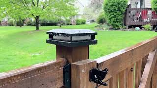 Solar Post Cap Lights for Decks & Fences | Easy Install, Dual Color, W