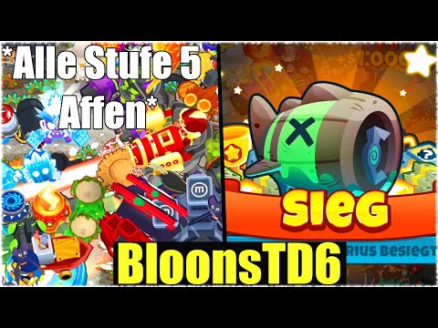 KANN MAN ALLE STUFE 5 AFFEN IM BOSSMODUS BESCHWÖREN? - BloonsTD6 [Deutsch/German]