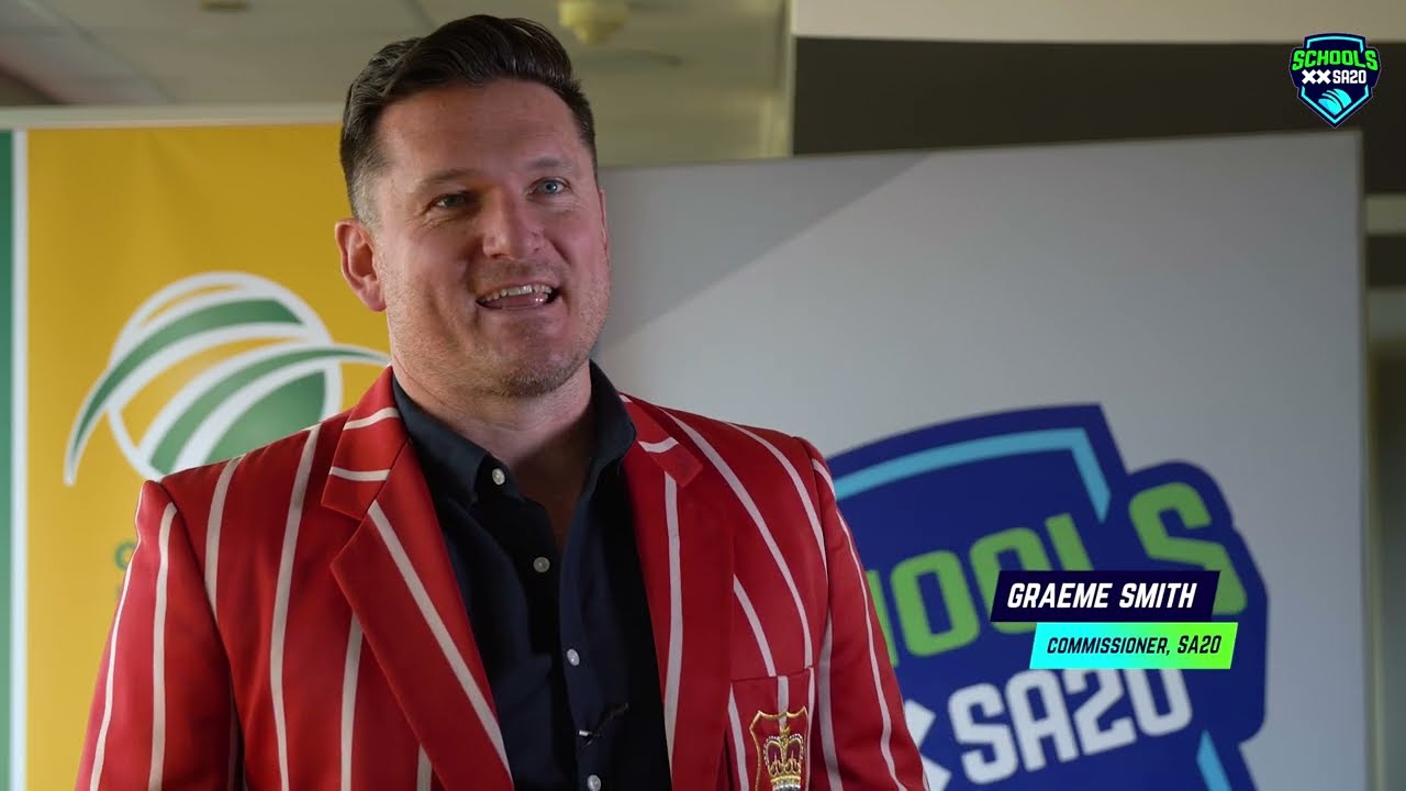 SA20 League Commissioner Graeme Smith on the launch of Schools SA20