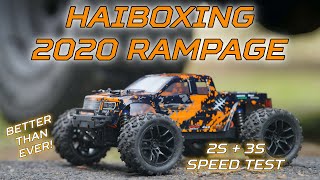 2020 Haiboxing Rampage 2S & 3S Speed Test - Budget $100 RC Monster Truck
