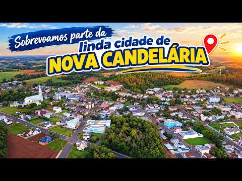 Sobrevoamos parte da linda cidade de Nova Candelária