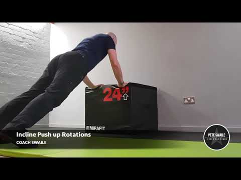 Incline Push Up Rotation
