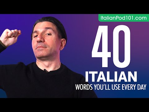 40 Italian Words You'll Use Every Day - Basic Vocabulary #44