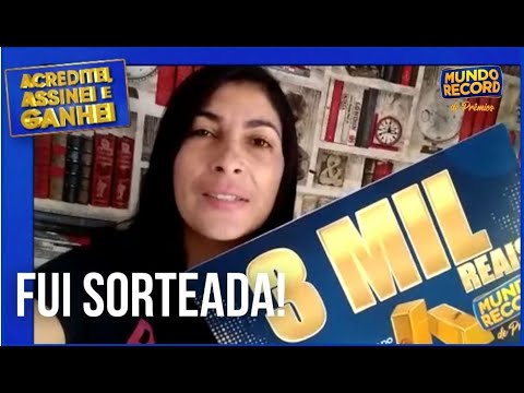 Assine o Mundo Record de Prêmios e concorra a prêmios incríveis