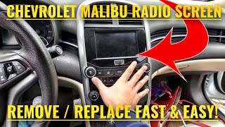 13 16 CHEVY MALIBU SCREEN RADIO AC CONTROL UNIT NOT WORKING FIXED / REMOVAL FAST EASY STEP STEP DIY