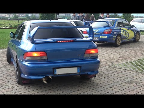 WRC Team Tour Trentino 2023 | Subaru Impreza, Lancer Evo, Escort Cosworth, Lancia Delta