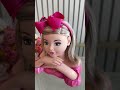 Tiara Infantil da Barbie Pink Com Nó e Glitter Super Luxo