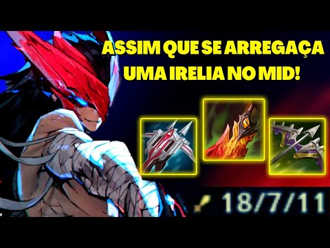 JOGUEI COMO NUNCA. COM UM A MENOS E CONTRA IRELIA!!! - Irelia vs Yone - League of Legends