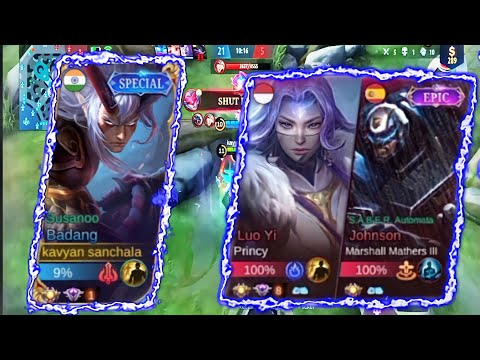 BADANG VS TOP GLOBAL JOHNSON AND LUOYI COMBO | BADANG SOLO RANK GAMEPLAY |MLBB