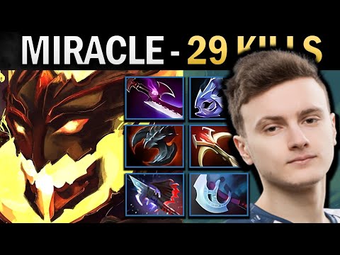 Shadow Fiend Dota Gameplay Miracle with 29 Kills and Moon Shard