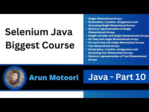 Java Part 10 Selenium Java Biggest Course