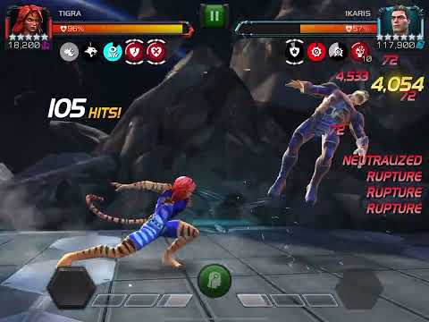 Eternity of pain… Ikaris with Tigra #mcoc