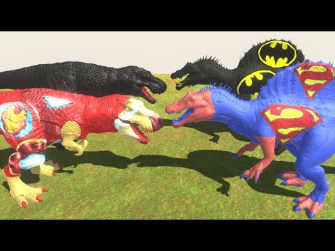TEAM IRONMAN DARK T REX DEATH RUN - Animal Revolt Battle Simulator