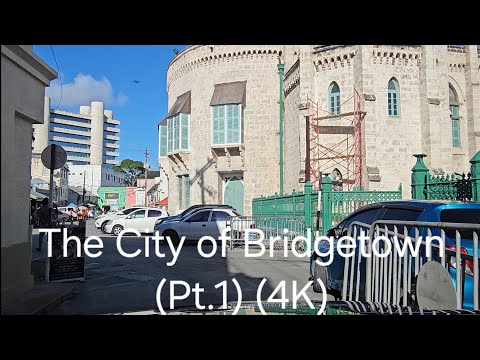 Driving in Barbados - The City of Bridgetown (Part.1) (4K)
