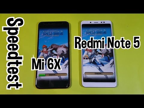 Mi 6X VS Redmi Note 5 Speedtest