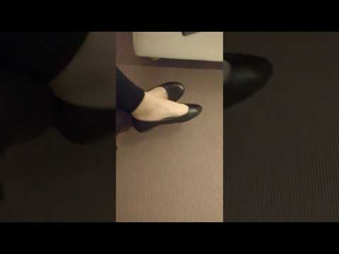 Ballerina flats dangling