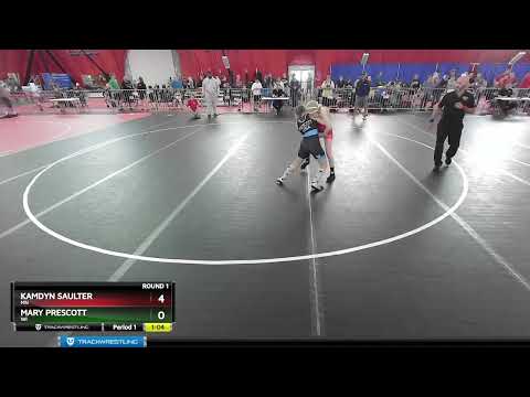 119-127 Lbs Round 1 - Kamdyn Saulter, MN Vs Mary Prescott, WI 16fc
