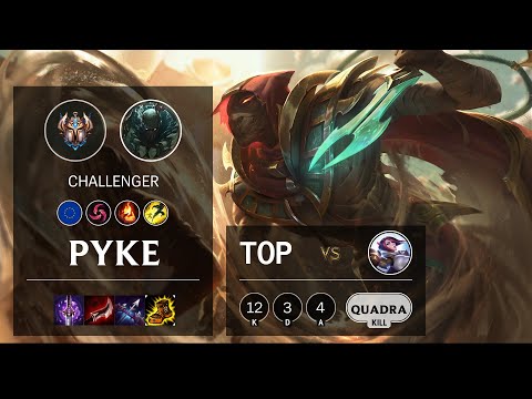 Pyke Top vs Fiora - EUW Challenger Patch 10.16