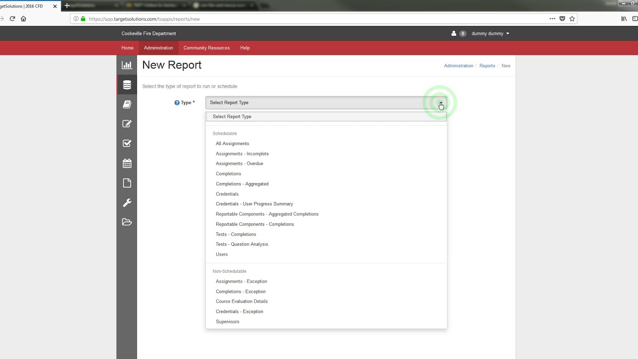Completions Report Target Solutions