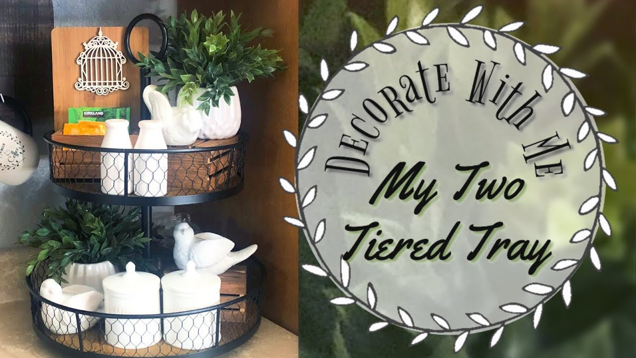 Decorate with Me My Coffee Bar | Two Tiered Tray Decor