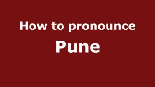 How to pronounce Pune