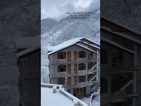 Best View hotel from Manali || Manali in January || Heavy Snowfall in winter  @sanskarighumantu215