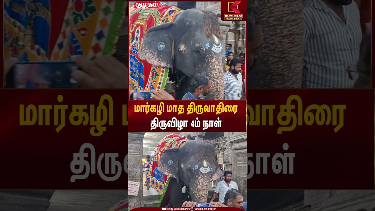 Temple Festival | மார்கழி மாத திருவாதிரை திருவிழா 4ம் நாள் | Kumudam News