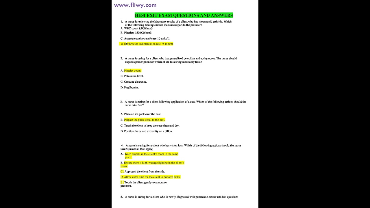 HESI EXIT EXAM 2021. 180 QUESTIONS WITH VERIFIED ANSWERS.