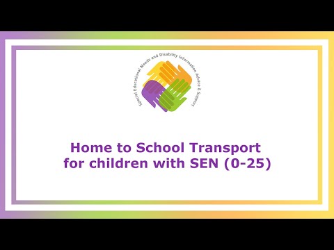 SENDIASS Webinars: Home to School Transport for children with SEN (0-25)