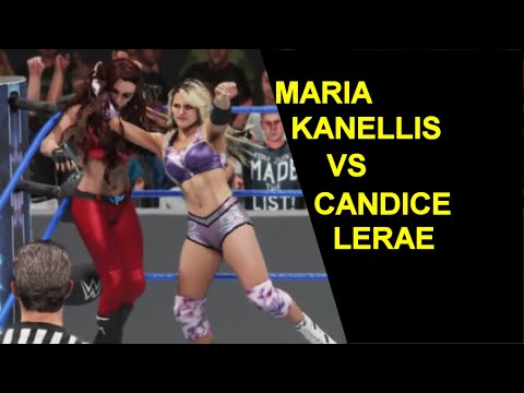 WWE 2K19 Candice Lerae vs Maria Kanellis - Extreme Rules