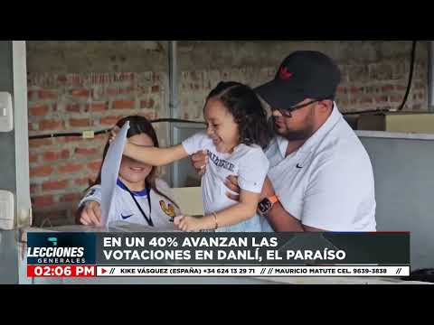 En un 40% avanzan las votaciones en Danlí, El Paraíso