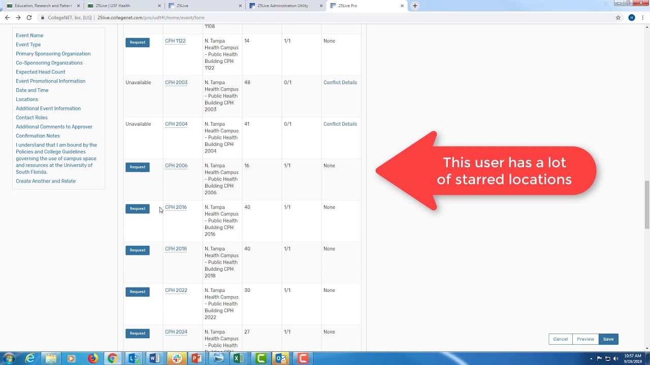 25Live: One-Time Event