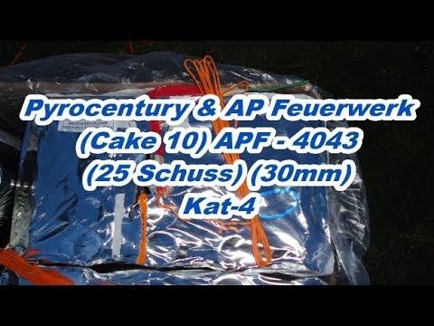 Pyrocentury & APF - 4043 (25 Schuss) (30mm) (Kat-4) (Neuheit 2018) Kein Muster!