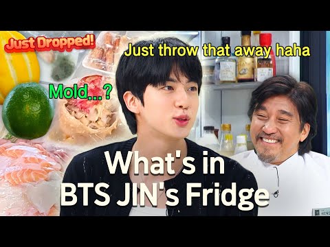 ＂Just Throw Away the Moldy Stuff＂ 🤣🤣 What's In BTS JIN's Fridge? | Chef & My Fridge