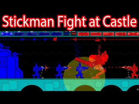 Stickman Fight at Castle : Warhammer - Marble Race Battle