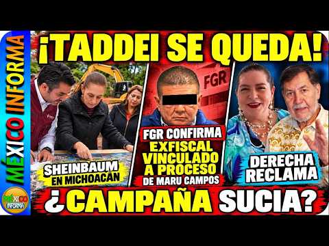 LA PRESIDENTA NO PARA. TADDEI SE QUEDA. FGR VINCULA A PROCESO A EX FISCAL DE MARU. NOROÑA RECLAMA.