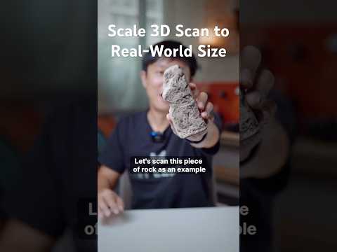 How to Scale 3D Scan to Real-World Scale #fusion360 #photogrammetry #kiriengine #3dscan