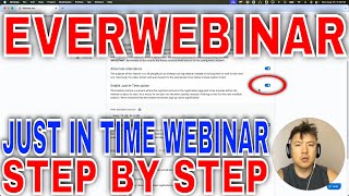 ✅ How To Set Up Just In Time Webinar In EverWebinar 🔴