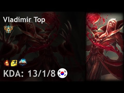 Vladimir Top vs Gangplank - KR Challenger Patch 8.5