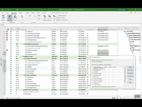Assigning Resources in Microsoft Project
