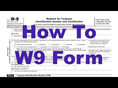 W9 Tutorial - Fast and Easy Way to Fill Out a IRS Form W9