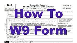 W9 Tutorial - Fast and Easy Way to Fill Out a IRS Form W9