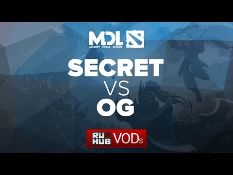 Secret vs OG, MDL Lan Final, game 1