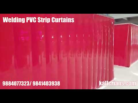 Red welding pvc strip curtains